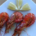 Riesengarnelen / Garnelen vom Spieß Low Carb Meeresfrüchte