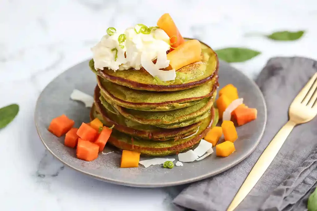 Süße Gemüsepfannkuchen als Pancake Alternative.